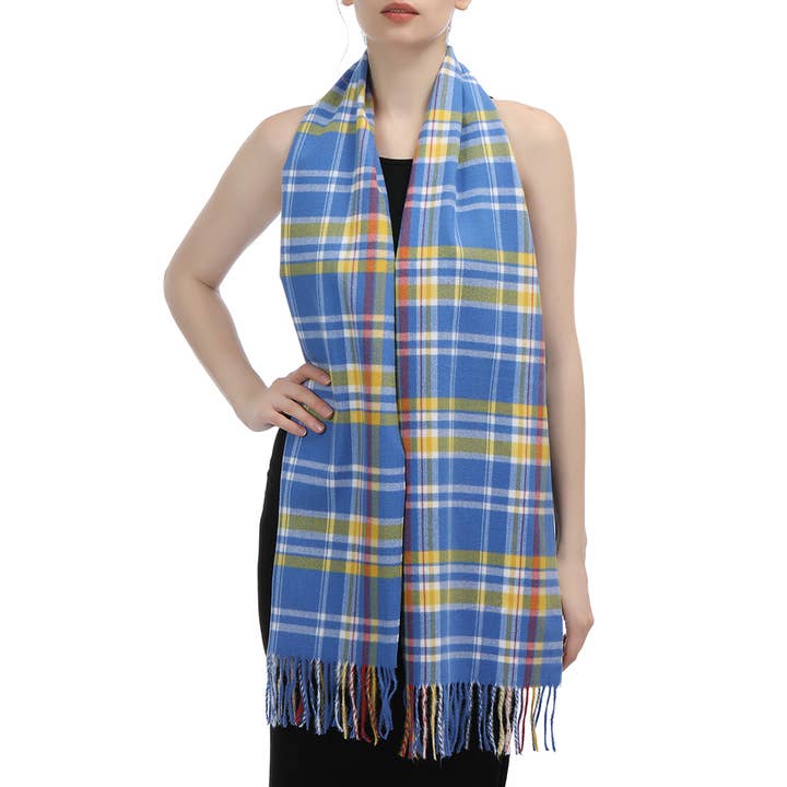 Fashion City - Wholesale Scarf - Women's - Classic Tartan Plaid Cashmere Feel Scarf 7