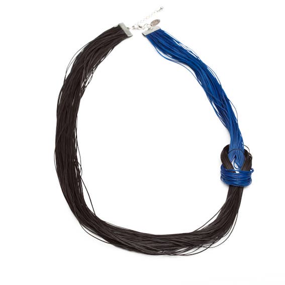 SILK KNOT LAYERED NECKLACE for wholesale by Avenue Chic