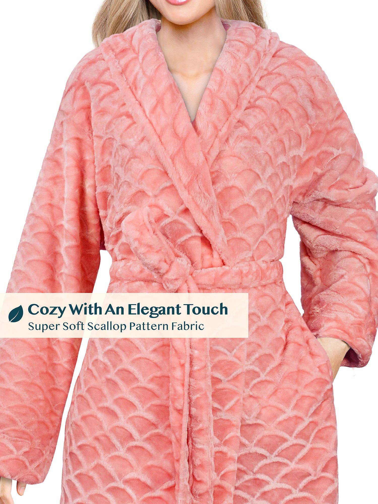 Pavilia - Wholesale Badjas - Dames - Dameskamerjas met geschulpte patroon11