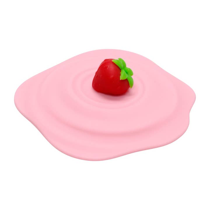 Strawberry Cream Silicone Magic Cup Cap for wholesale by Supreme Housewares