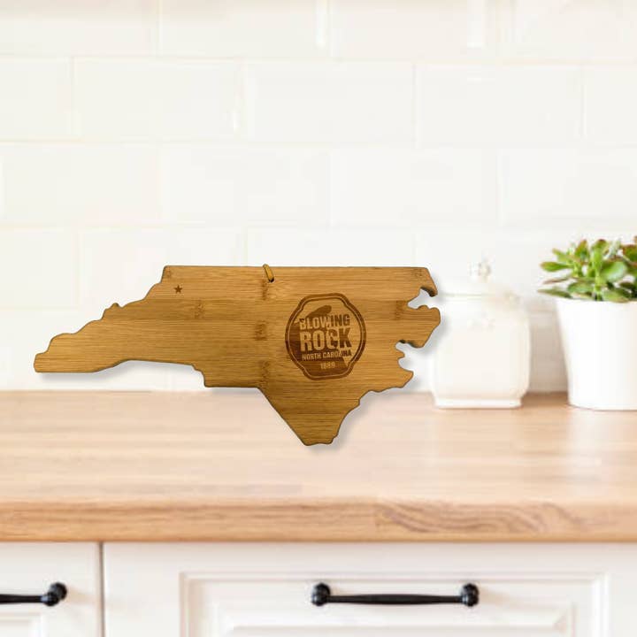 Blowing Rock NC Stamp Cutting Board for wholesale by Cardinal Souvenirs