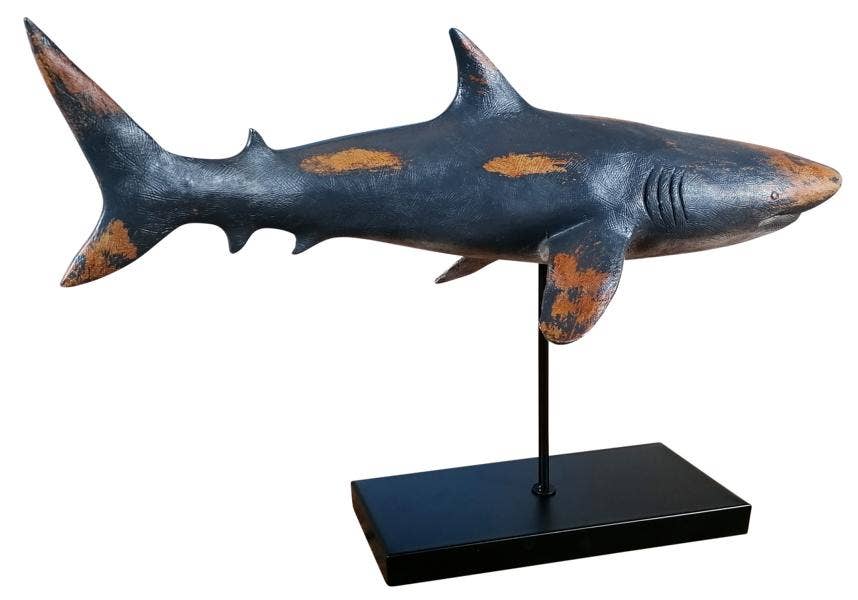 Michael & Philipp Noll e. K. - Wholesale Decorative Figurine - Shark Figure Statue XXL 59x24x38.5 cm10