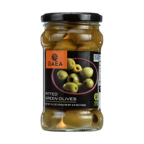 KeHE Distributors, LLC - Wholesale Jar/Filled Candle - GAEA Pitted Green Olives, 4.9 OZ0