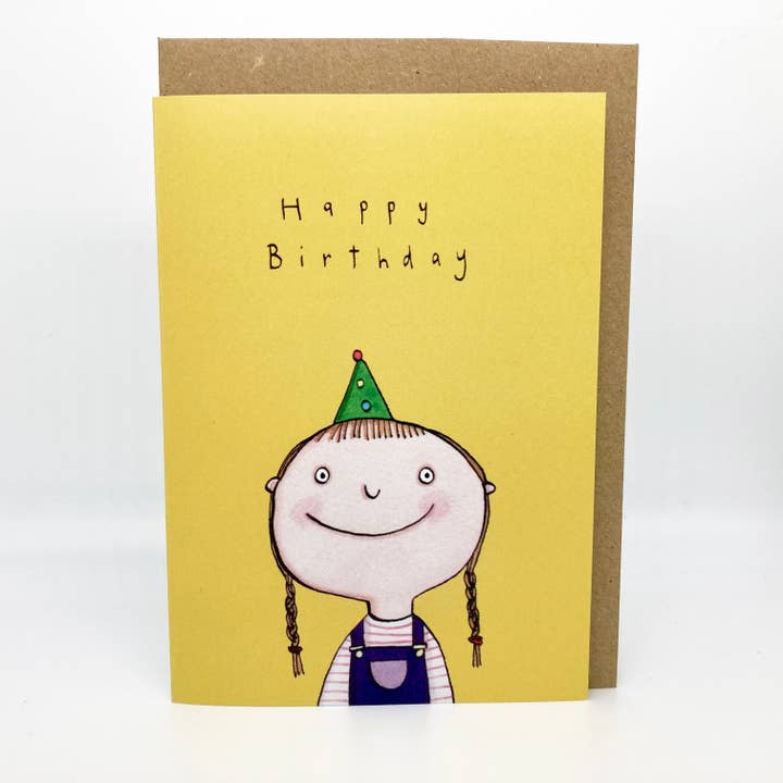 Tillykke med fødselsdagen pige grøn hat for engroshandel hos Holly Swain