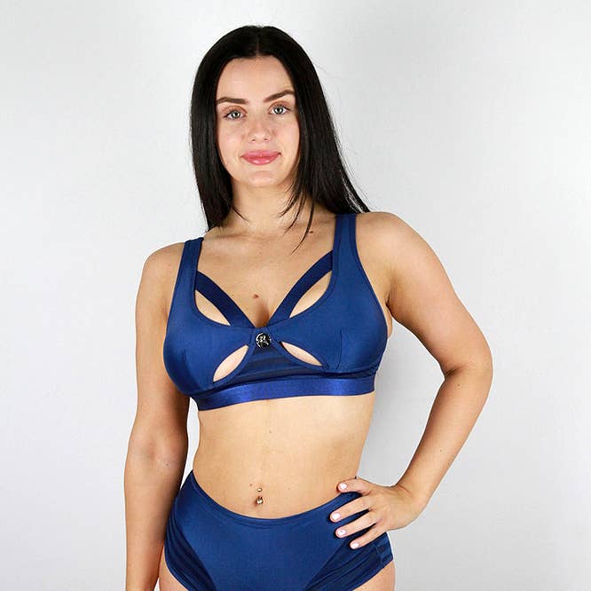 Alexis Butterfly Bralette – NAVY for wholesale by Rarr Designs