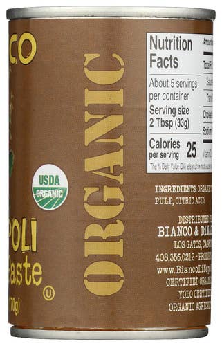 Bianco Dinapoli - Wholesale Sauce - Bianco DiNapoli 6oz Organic Paste case (12 ct) 1