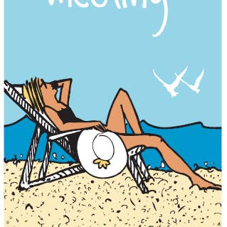 I'm in a Meeting - Beach 2 Dish Towel for wholesale by FREEHEART
