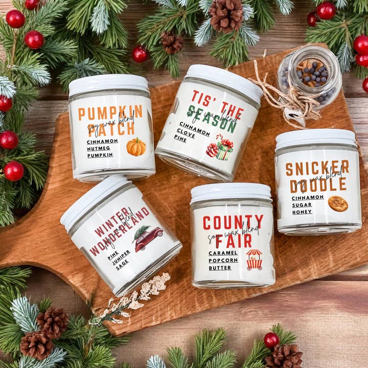 4oz Signature Holiday Candles for wholesale by The Candle Warehouse