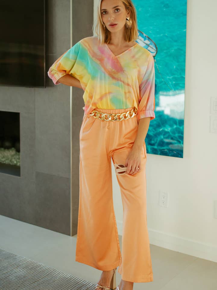 Wide Leg Pants with Elastic Waist for wholesale by AlanaKayART