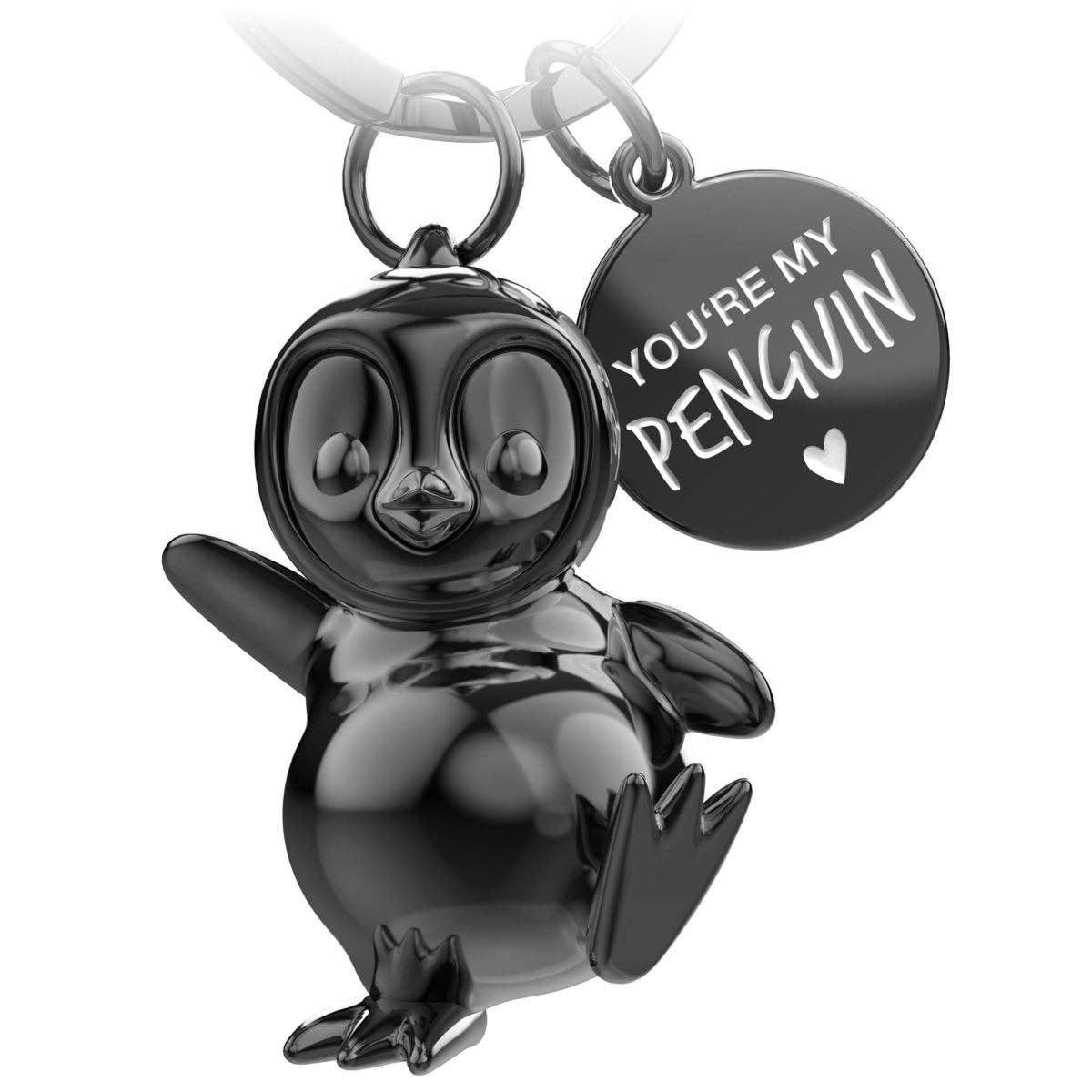 FABACH – Die Schlüsselanhänger-Schmiede - Wholesale Keychain - Unisex - “You're my penguin” penguin keychain “Breezy” with engraving - cute penguin lucky charm as a gift for partner1