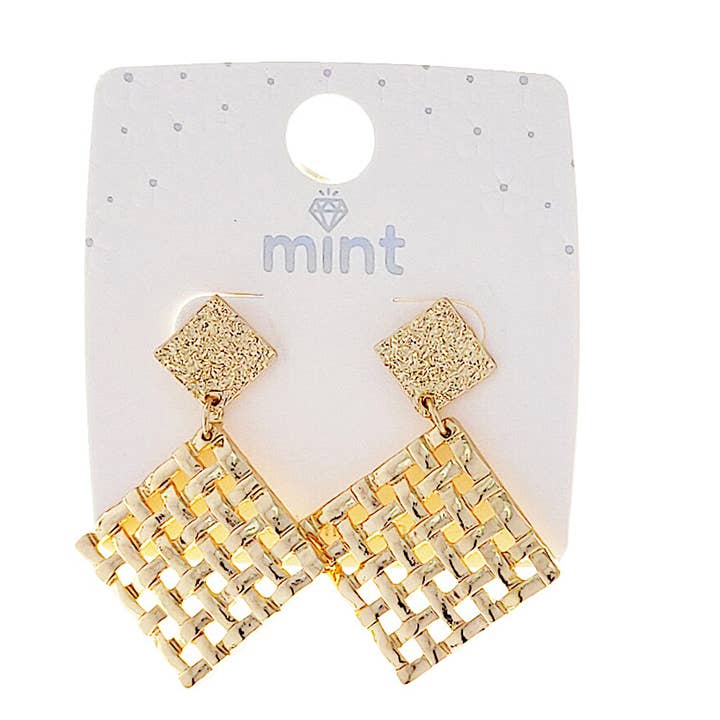 Basketweave Earring for wholesale by Atlas Fashion