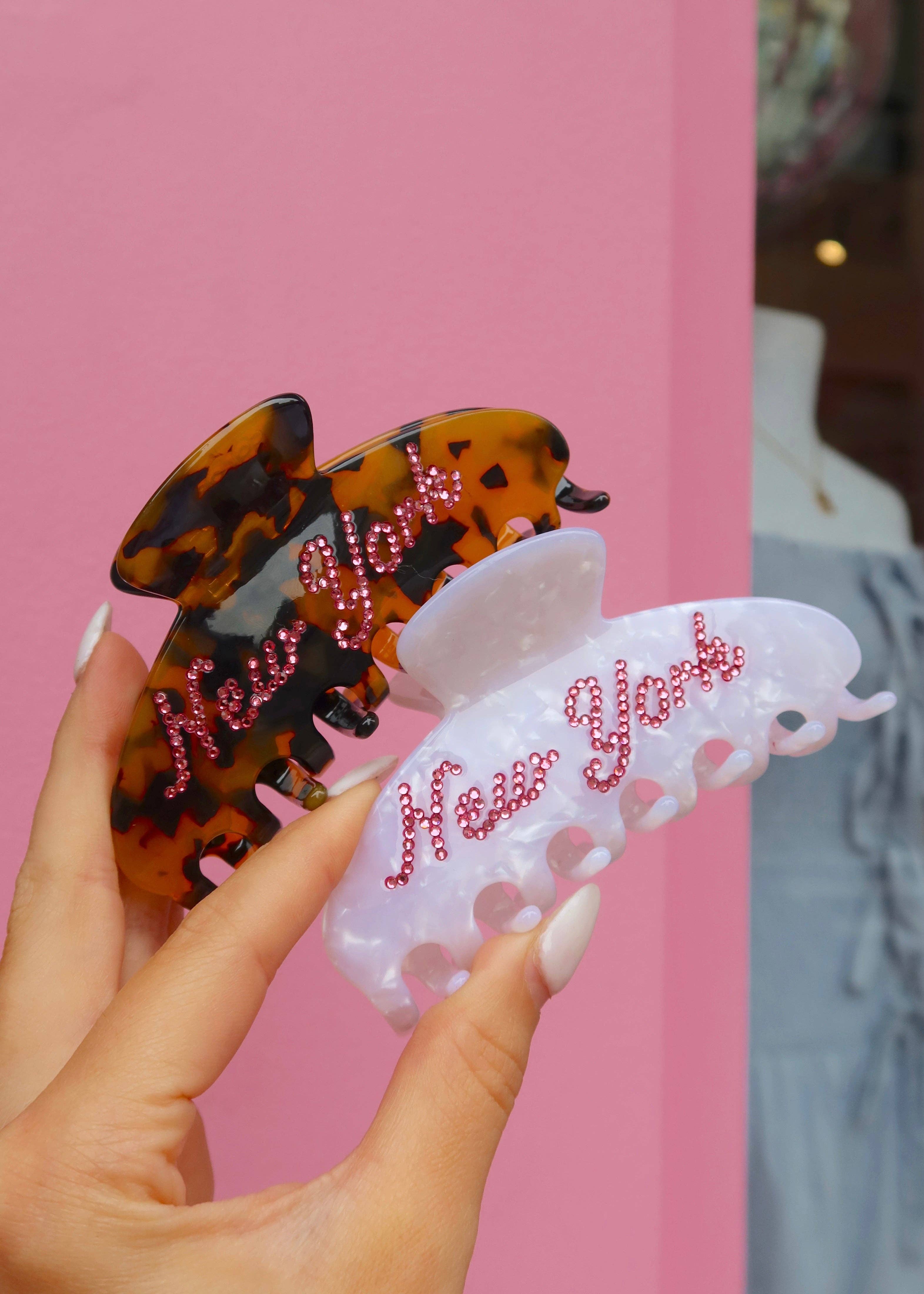 Colorful Natalie - Wholesale Hair Clip - Women's - New York Studded Leopard Hair Clip2