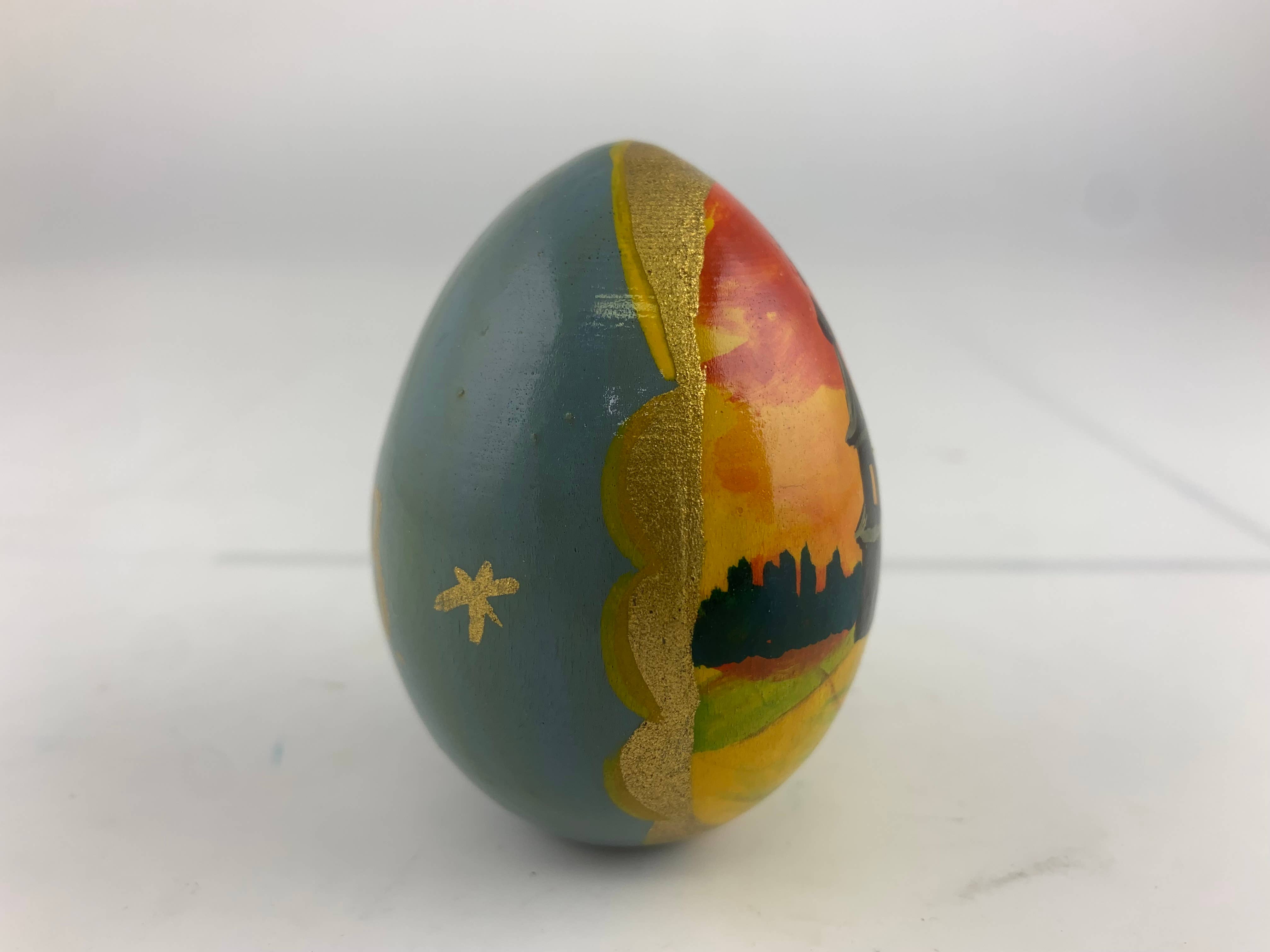 Golden Cockerel - Wholesale Decorative Tabletop Object - Vintage Wayside Chapel Egg4