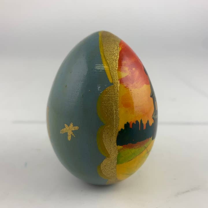 Golden Cockerel - Wholesale Decorative Tabletop Object - Vintage Wayside Chapel Egg4