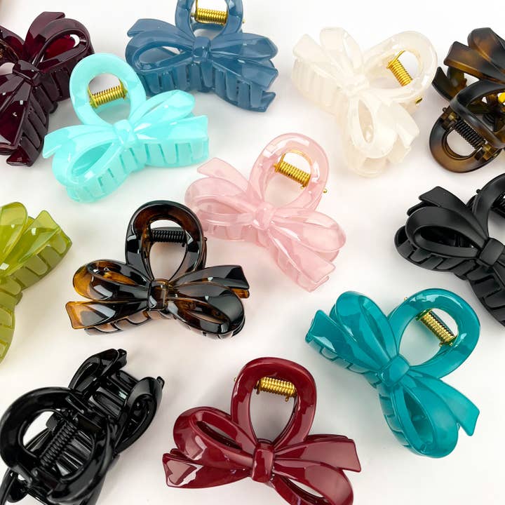 Cute Bow Hair Claw Clip for wholesale by TheDivaSoap