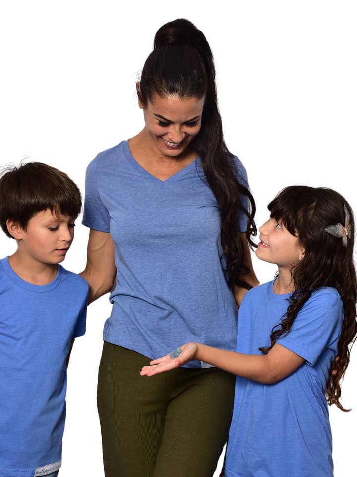 Blue Topaz Infused - Women's Relaxed V-Neck for wholesale by Bliss and Bles Apparel