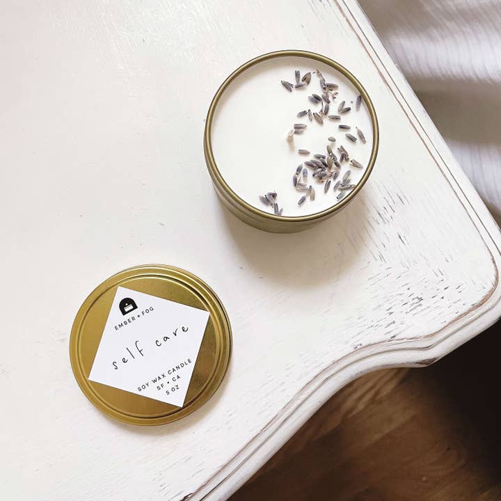 Self Care - 5 oz Soy Candle (Pack of 3) for wholesale by Ember + Fog