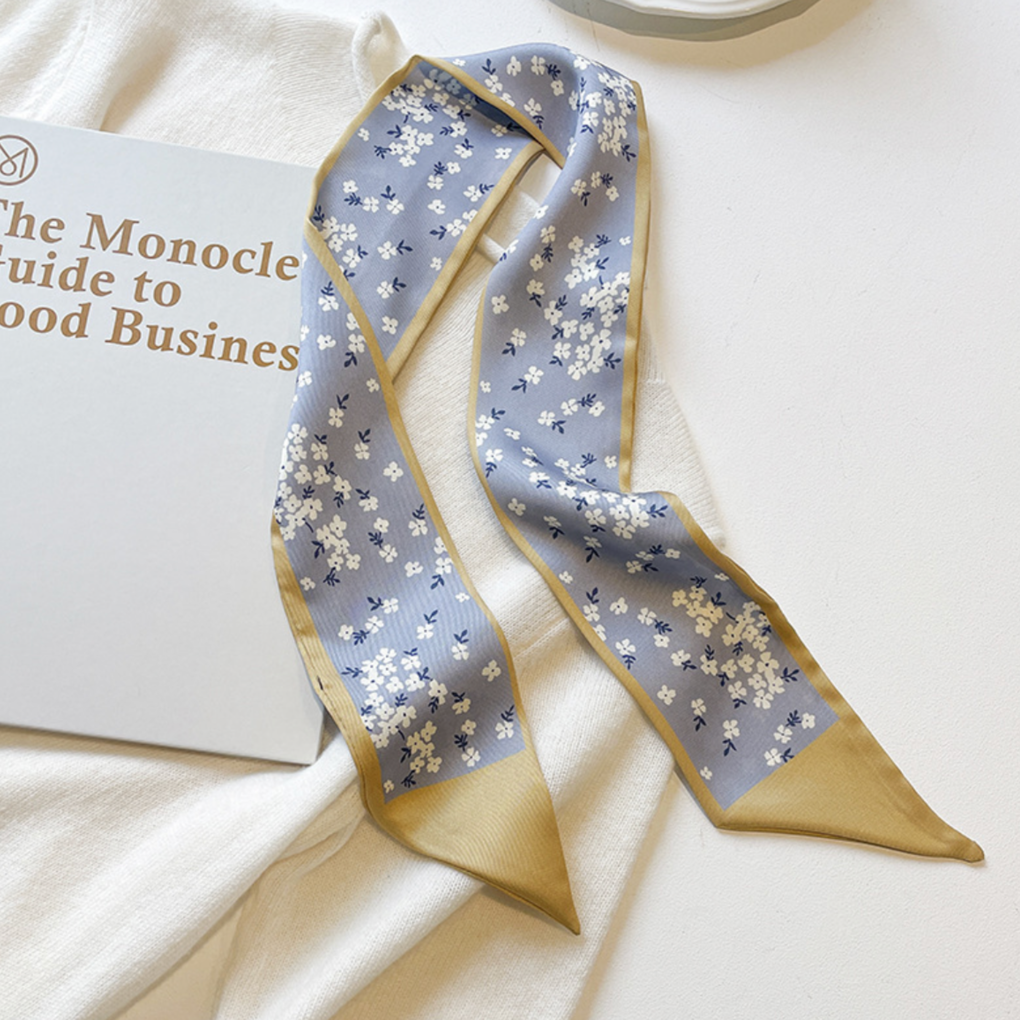 DrifWoo – Engroshandel Tørklæde - Dame – Silkesjal Twilly til hals og taske til kvinder10