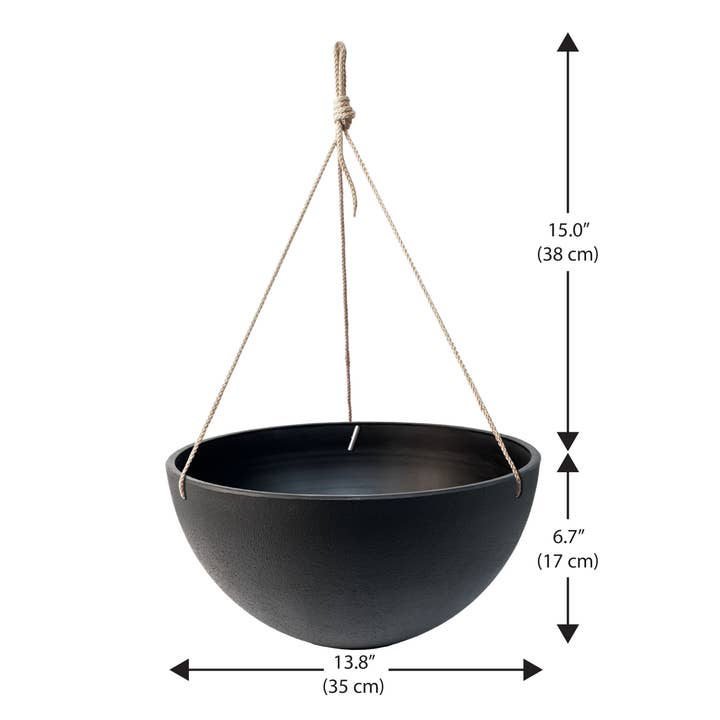 Algreen - Wholesale Hanging Planter - Algreen Acerra Hanging Planter 14"11