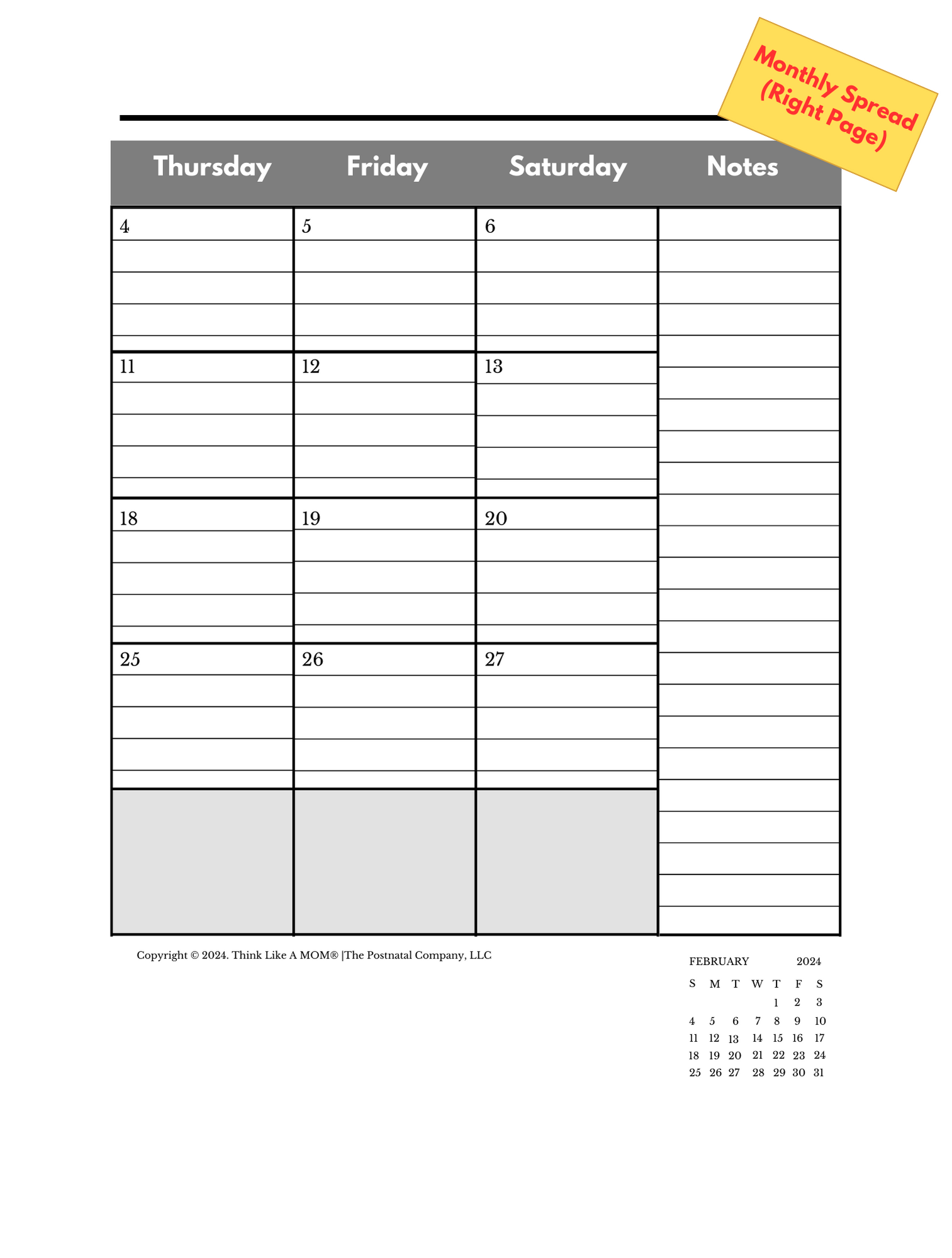 Think Like A Mom - Wholesale Planner - Motherload Planner7