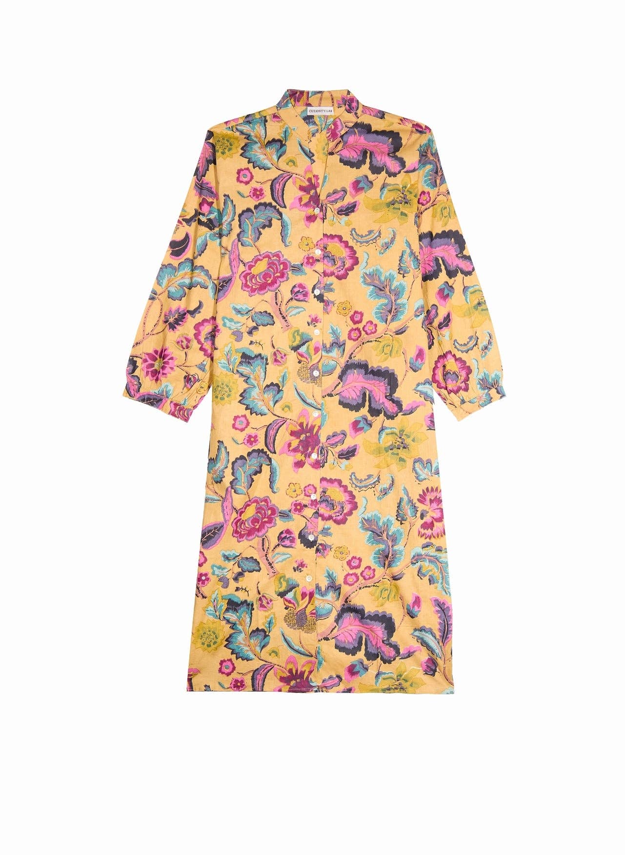 Curiosity Lab - Wholesale Dress - Women's - Night Dress Straight cut long sleeve Indian cotton17