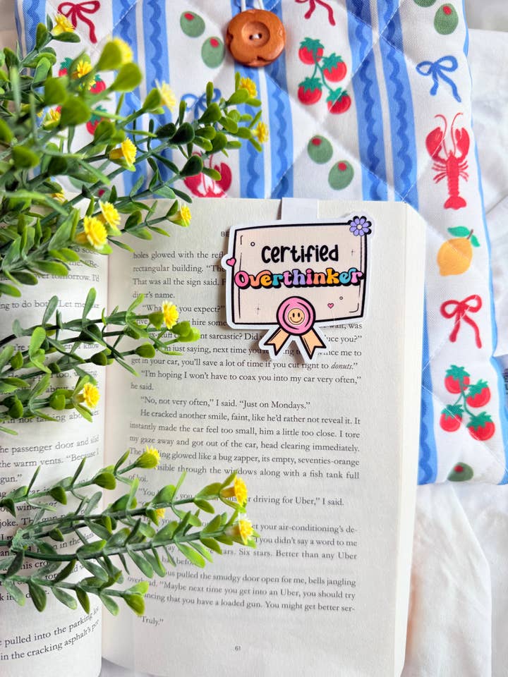 CERTIFIED OVERTHINKER MAGNETIC BOOKMARK for wholesale by Dearest Little Hope