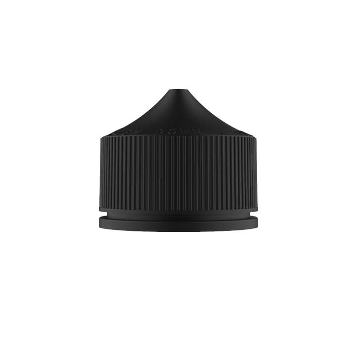 Copackr - Wholesale Travel Container - Chubby Gorilla - 120ML Unicorn Bottle - Transparent Black Bottle / Black Cap - V35