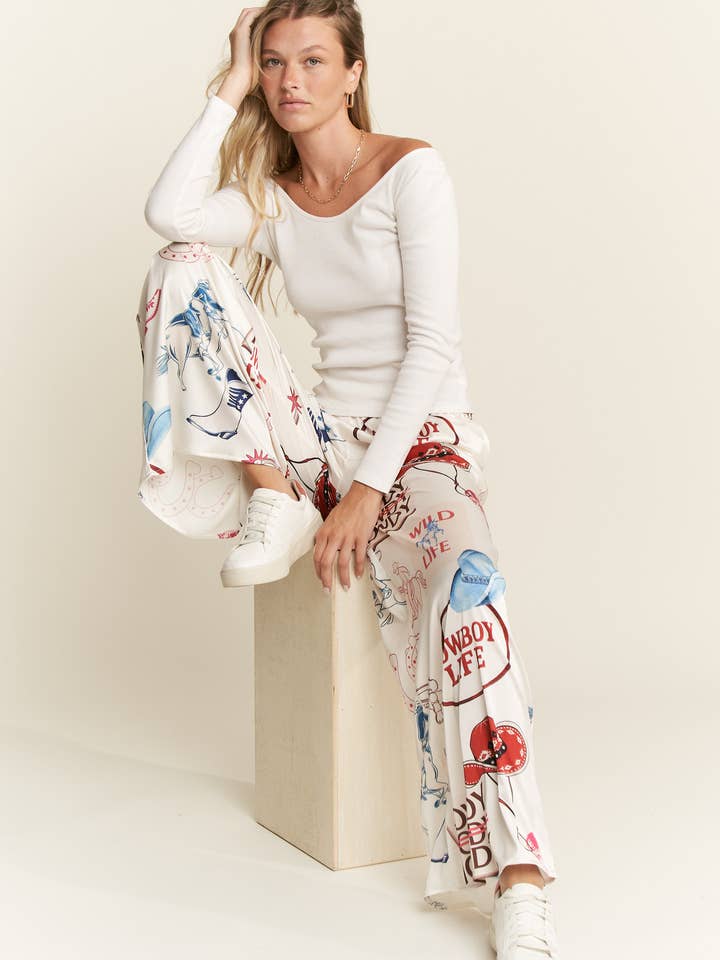 JADE BY JANE - Wholesale Pants - Women's - PLUS SIZE COWBOY PARTY PANTS