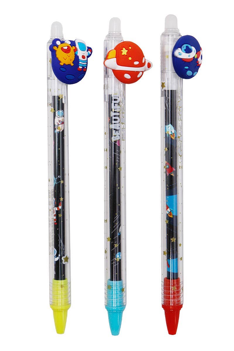 ASSORTED Outer Space Erasable 0.5 Mm Blue Ink Pen for wholesale on Faire1