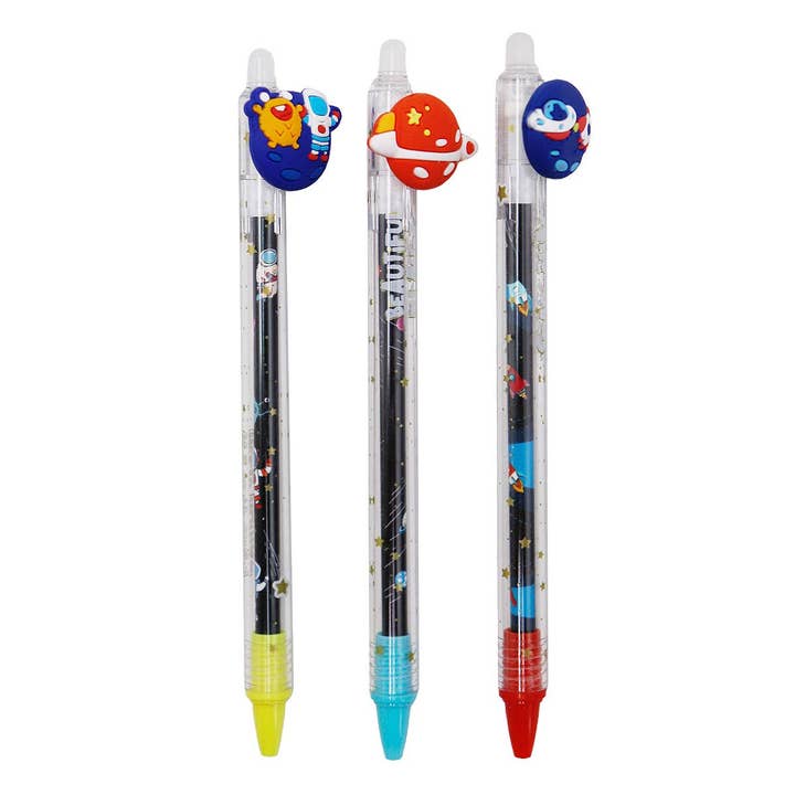 ASSORTED Outer Space Erasable 0.5 Mm Blue Ink Pen for wholesale on Faire1