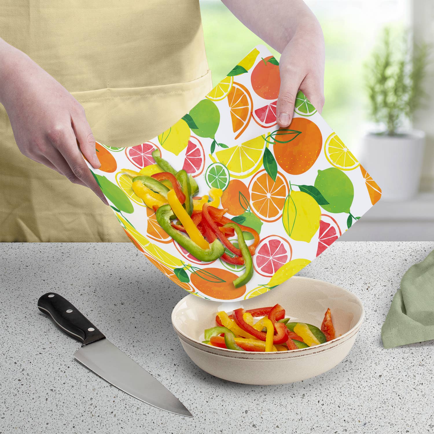 CounterArt/Highland Home/Thirstystone - Wholesale Cutting Board - "Fruity Summer"  Designer Flexible Cutting Board Mat5
