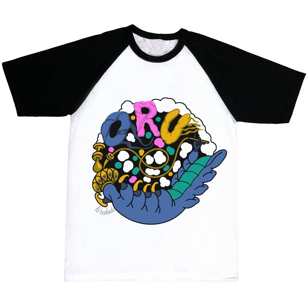 La Barbuda - No U.S. custom fees - Wholesale Screen Printed T-Shirt - Unisex - O R U Who Are You Caterpillar T-Shirt By La Barbuda0