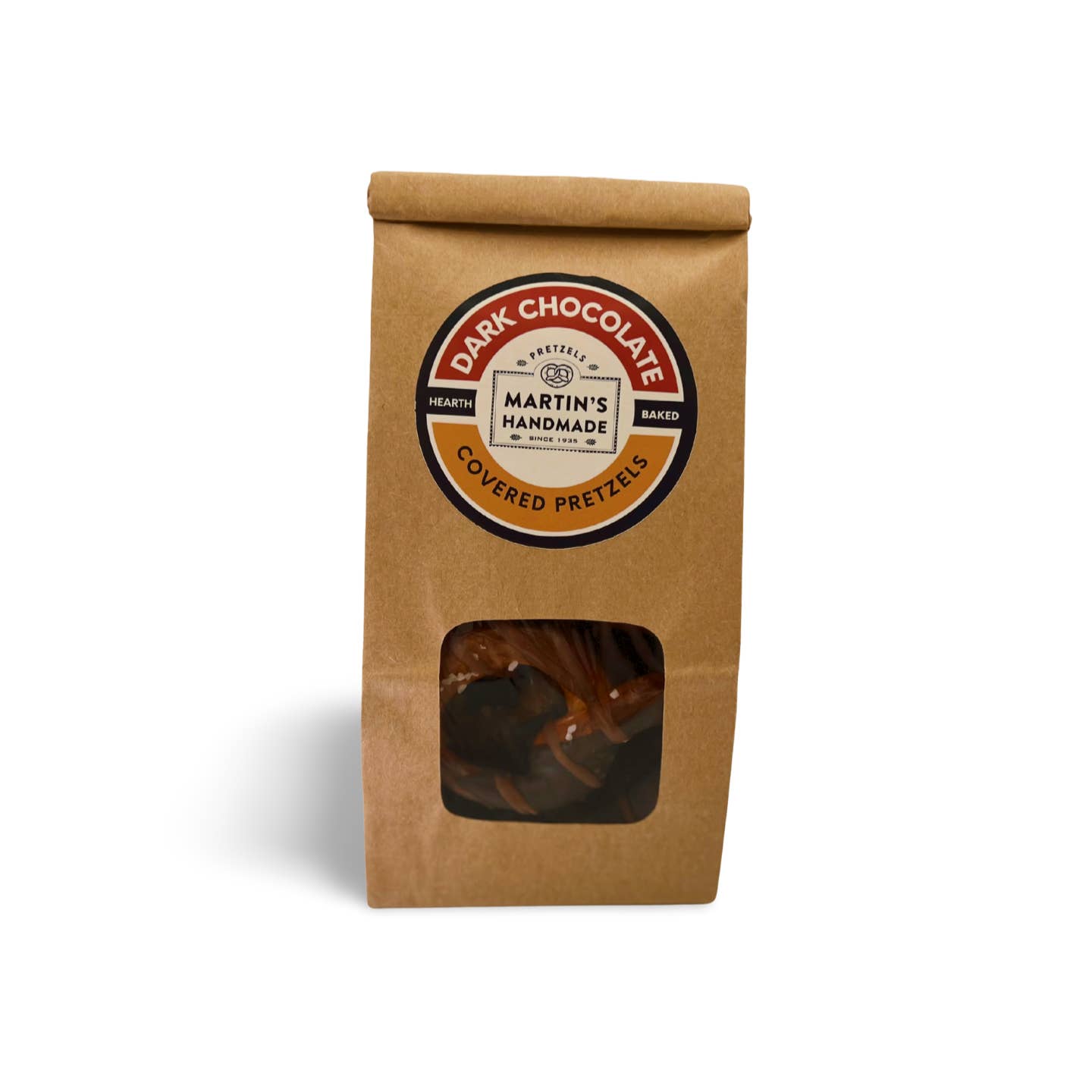 Martins Handmade Pretzels - Wholesale Pretzels - Hand-Dipped Dark Chocolate Covered Pretzels - 3pk