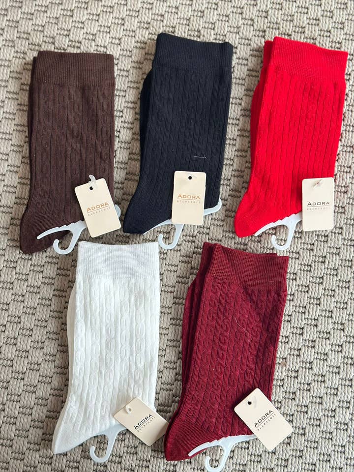 Classic Ribbed Socks 𧦠for wholesale by ADORA