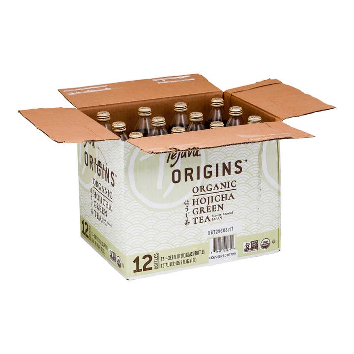 Crystal Geyser Water Company - Wholesale Iced Tea - Tejava Origins Hojicha Green Tea - 1 Liter 12pk Glass Bottle6