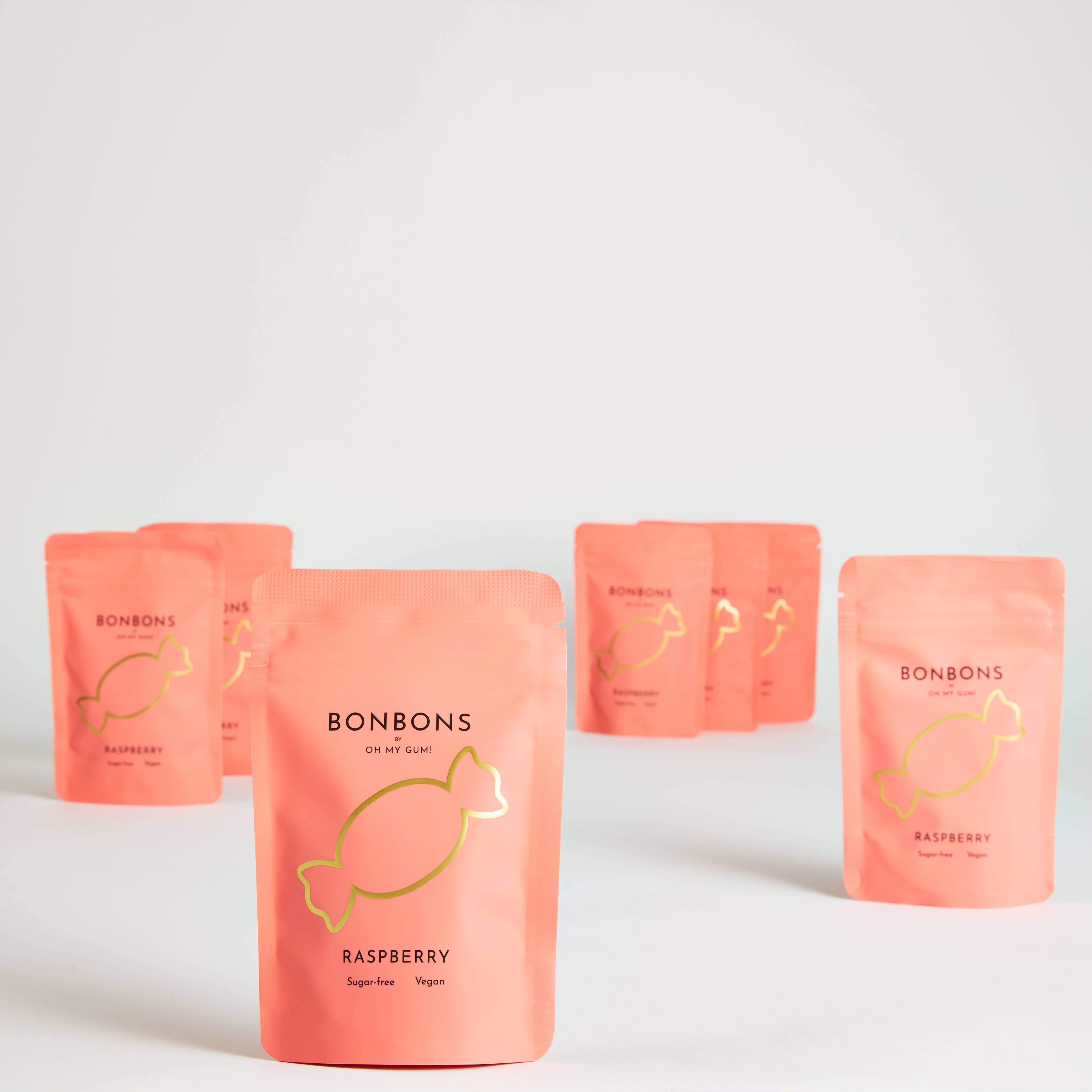 OH MY GUM! - Venta al por mayor Golosinas duras - Caramelos de Frambuesa - Caramelos Duros sin Azúcar | Vegano2