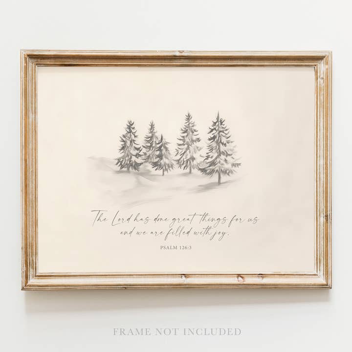 Rooted in Truth - Wholesale Art Print - Filled with Joy Christmas  Wall Art Print Christian Decor0