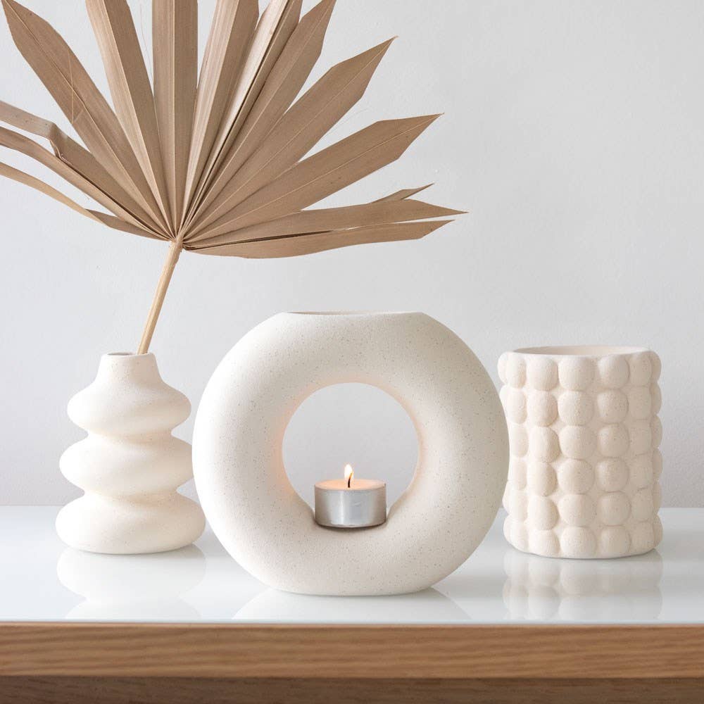 Something Different Wholesale - Wholesale Oil Warmer - Cream Speckle Bubble Oil Burner and Wax Warmer3