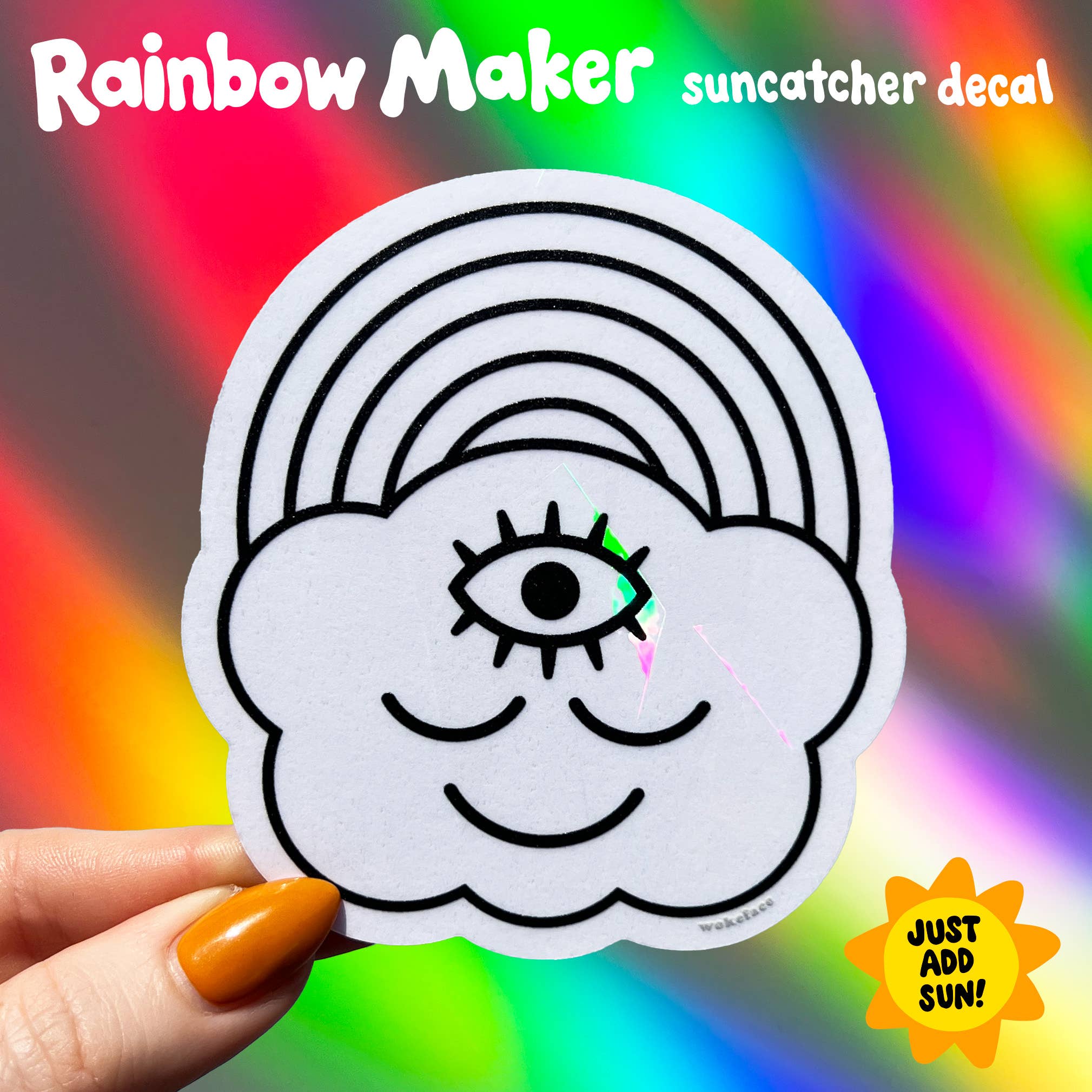 Wokeface - Wholesale Suncatcher - Suncatcher - Rainbow Cloud