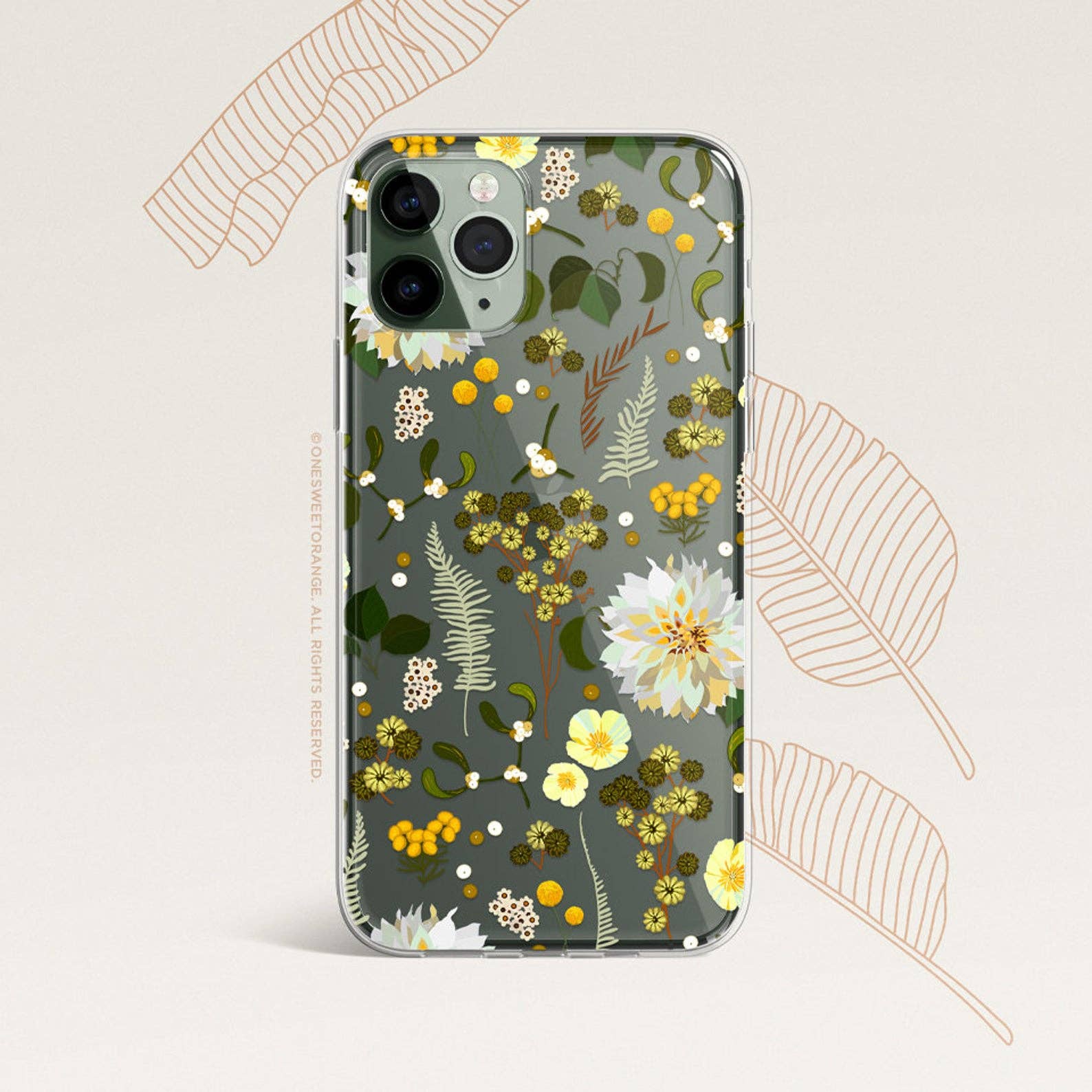 Onesweetorange - Wholesale Phone Case - Women's - iPhone Yellow Floral Case2