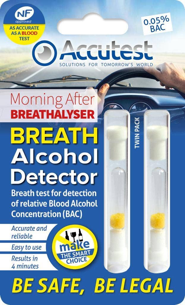 My Wholesale Warehouse - Wholesale Gag Gift/Novelty Gift - Accutest Alcohol Disposable Breathalyser (Twin pack)
