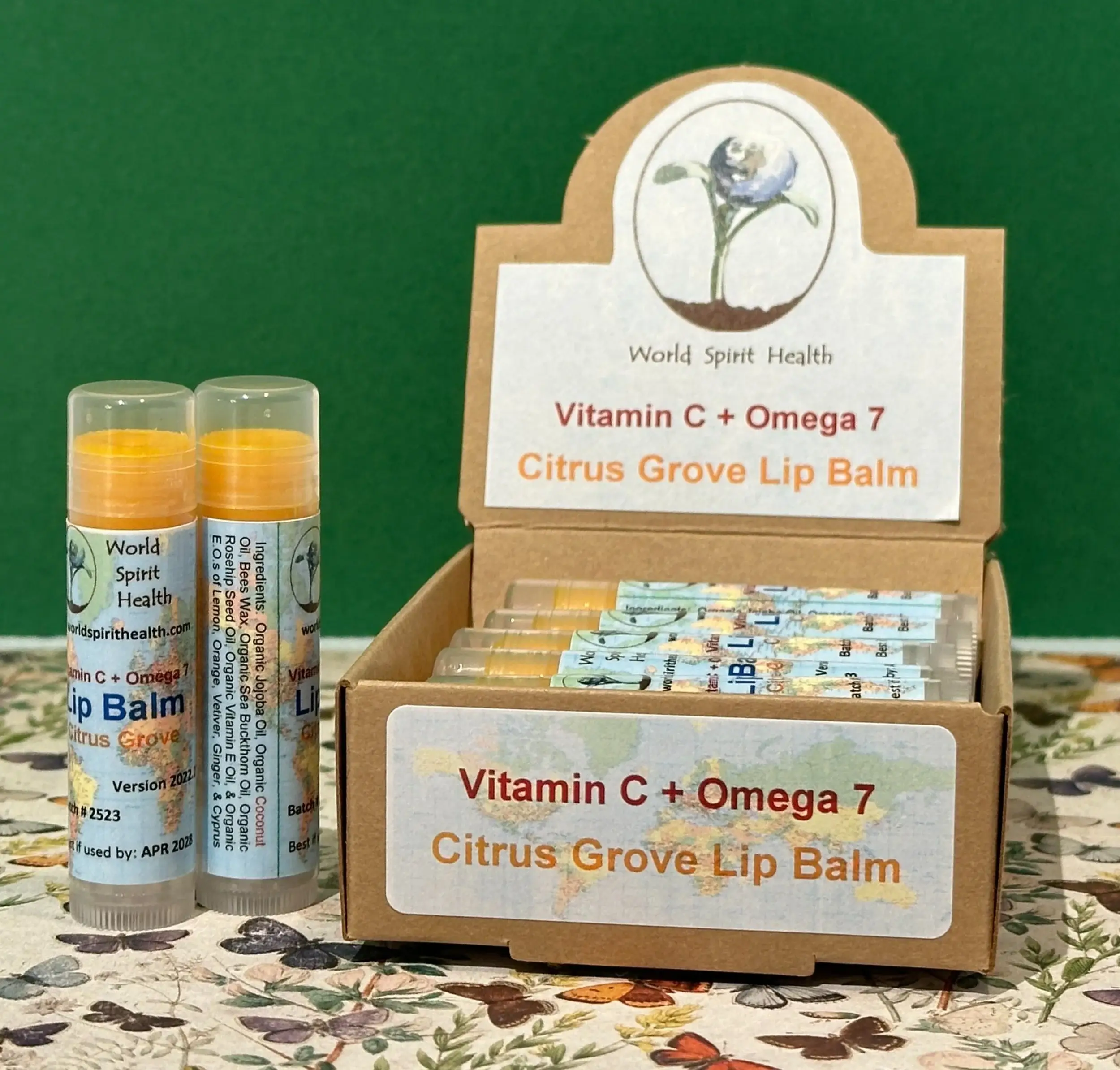 World Spirit Botanicals – wholesale Läppbalsam – Läppbalsam, Citruslund0