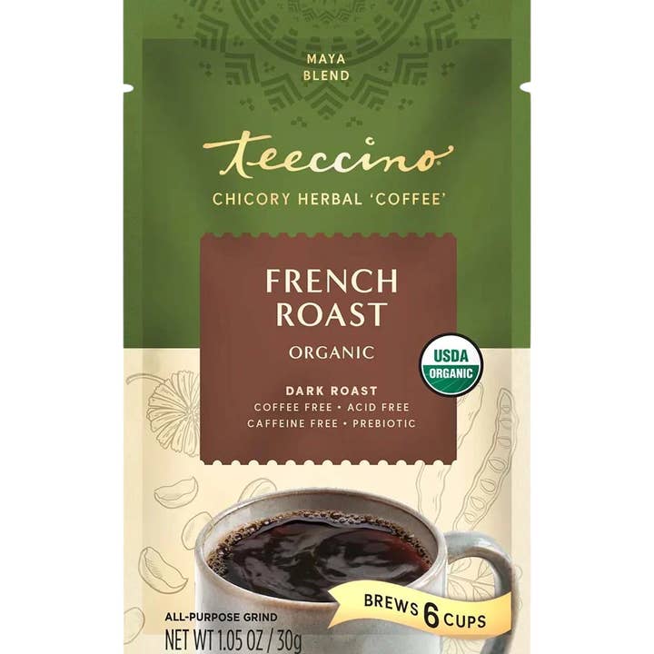 French Roast Chicory Herbal Coffee- Organic for wholesale by Teeccino