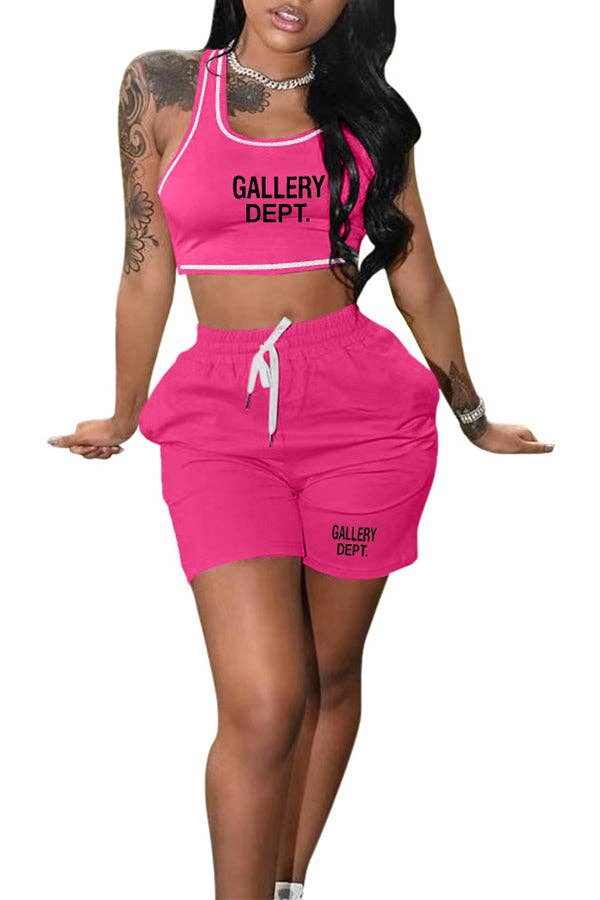 MB Fashion Wholesale - Wholesale Top & Short Set (NOT Loungewear) - Women's - MB FASHION O-NECK PRINTED SHORT SET 323LY19