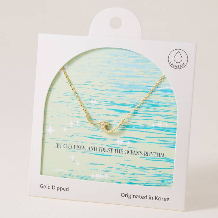 Glitrende Bølge, Halskæde for engroshandel hos INKI STUDIO