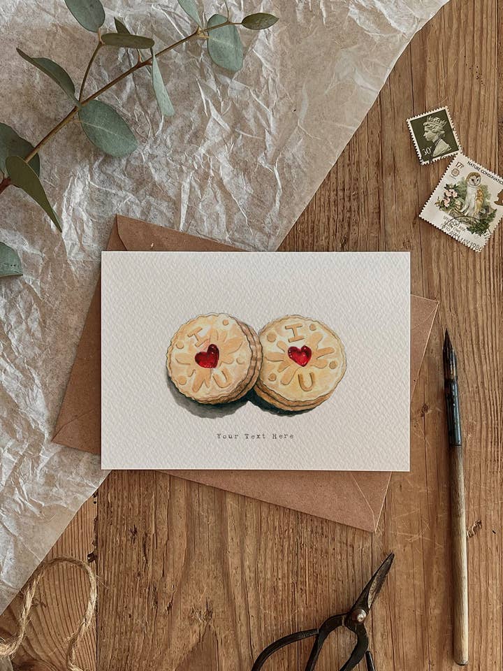 Jammie Dodger Card for wholesale by Brooke Marie