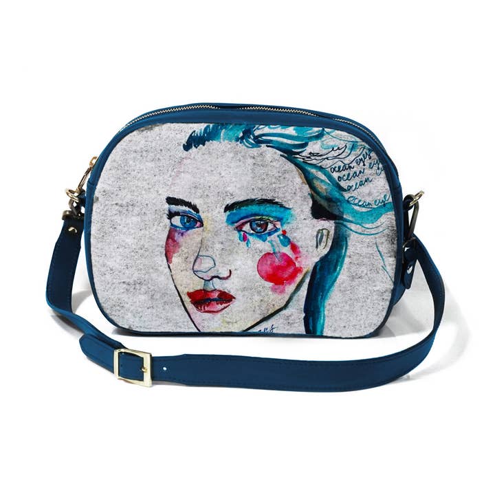 Cannadi Bambù® shoulder bag cod. Tears for wholesale by Cannadibambù