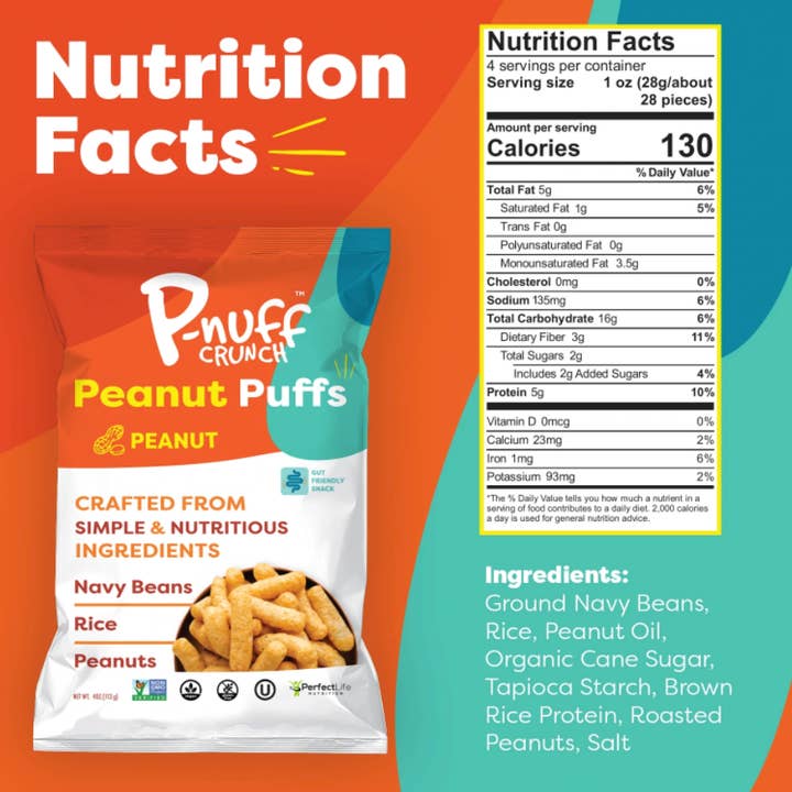 Pnuff Crunch - Vente Encas soufflé - Original P-nuff Crunch 1oz Pack de 122