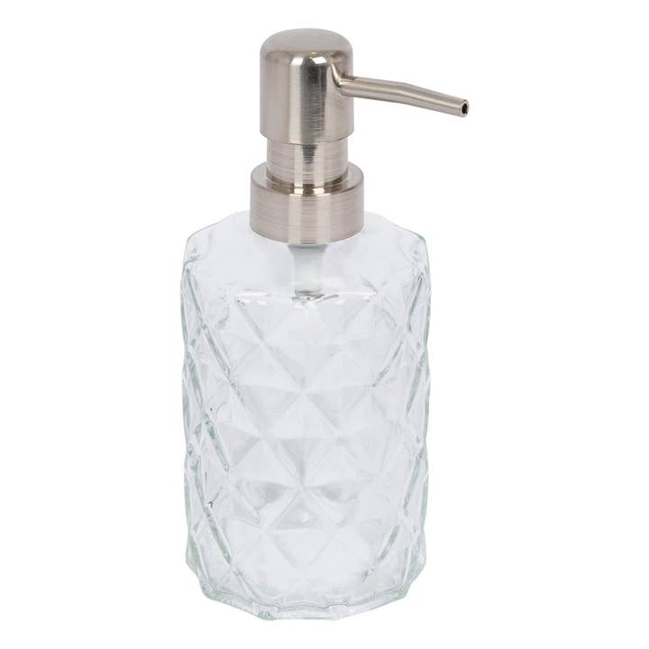 Rinkit Ltd - Wholesale Soap Dispenser - Prism Glass Soap Dispenser - 330ml - By Harbour Housewares