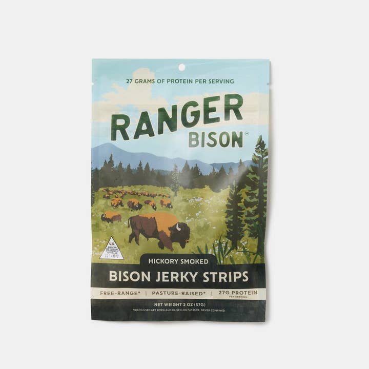 Ranger Bison - Wholesale Jerky - Hickory Smoked Bison Jerky Strips (Original)1